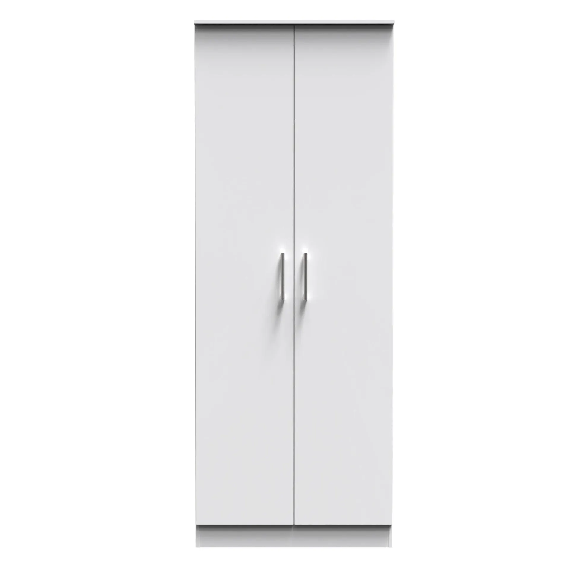 Denver Ready Assembled Wardrobe with 2 Doors - White