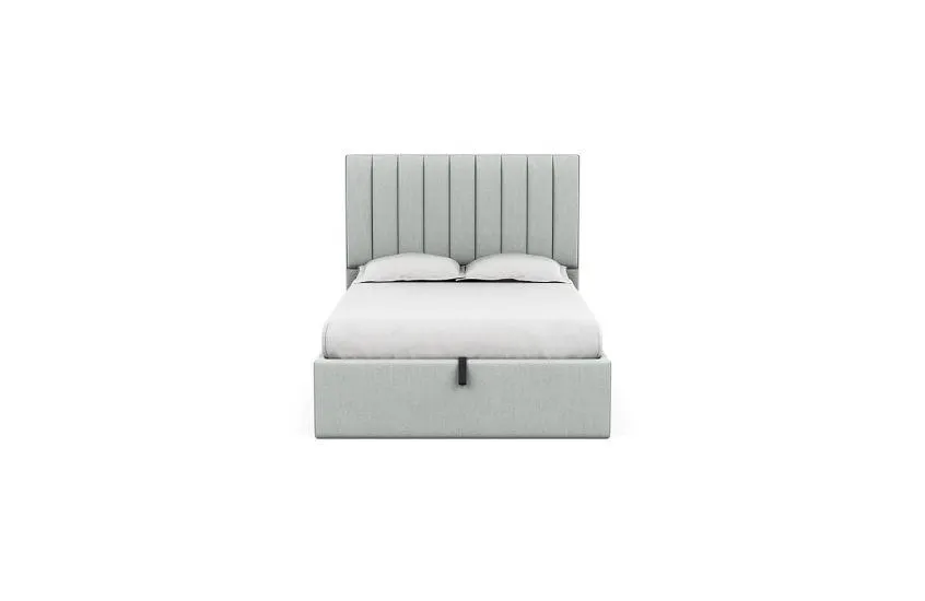 Retta Headboard Double Broadweave Tin