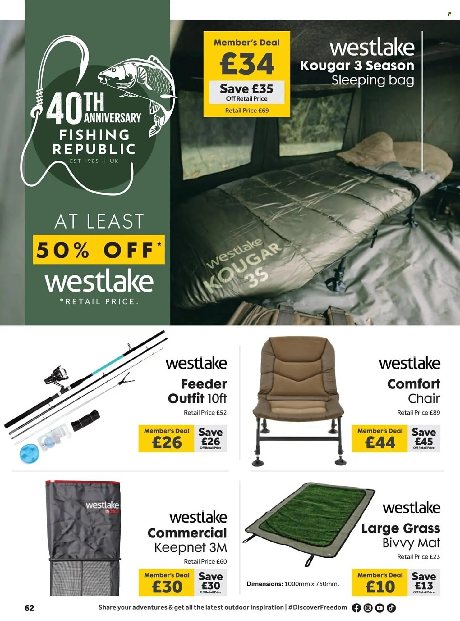 GO Outdoors leaflet from 20 May to 23 June 2025 - Catalogue Page 62