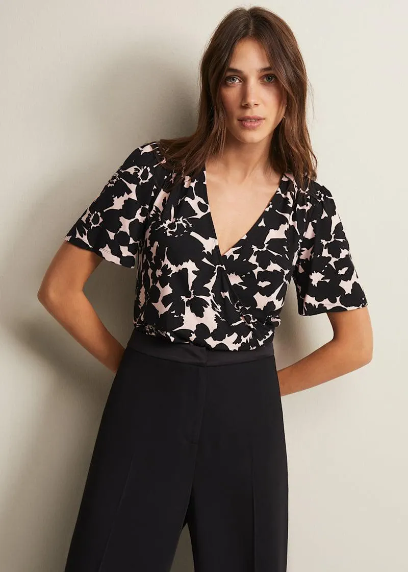 Raelora Floral Wrap Top