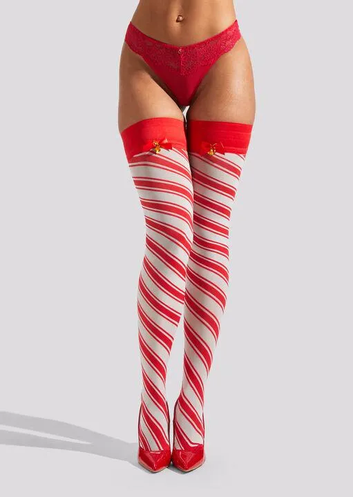 Christmas Candy Cane Bow Hold Ups