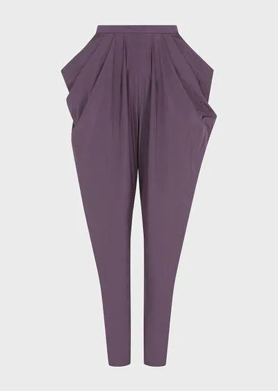 Draped jodhpurs in taffeta Armani Sustainability Values
