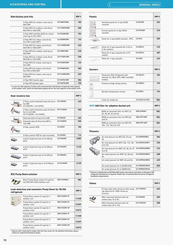 Price List 2024 / 2025 from 12 August to 31 December 2025 - Catalogue Page 72