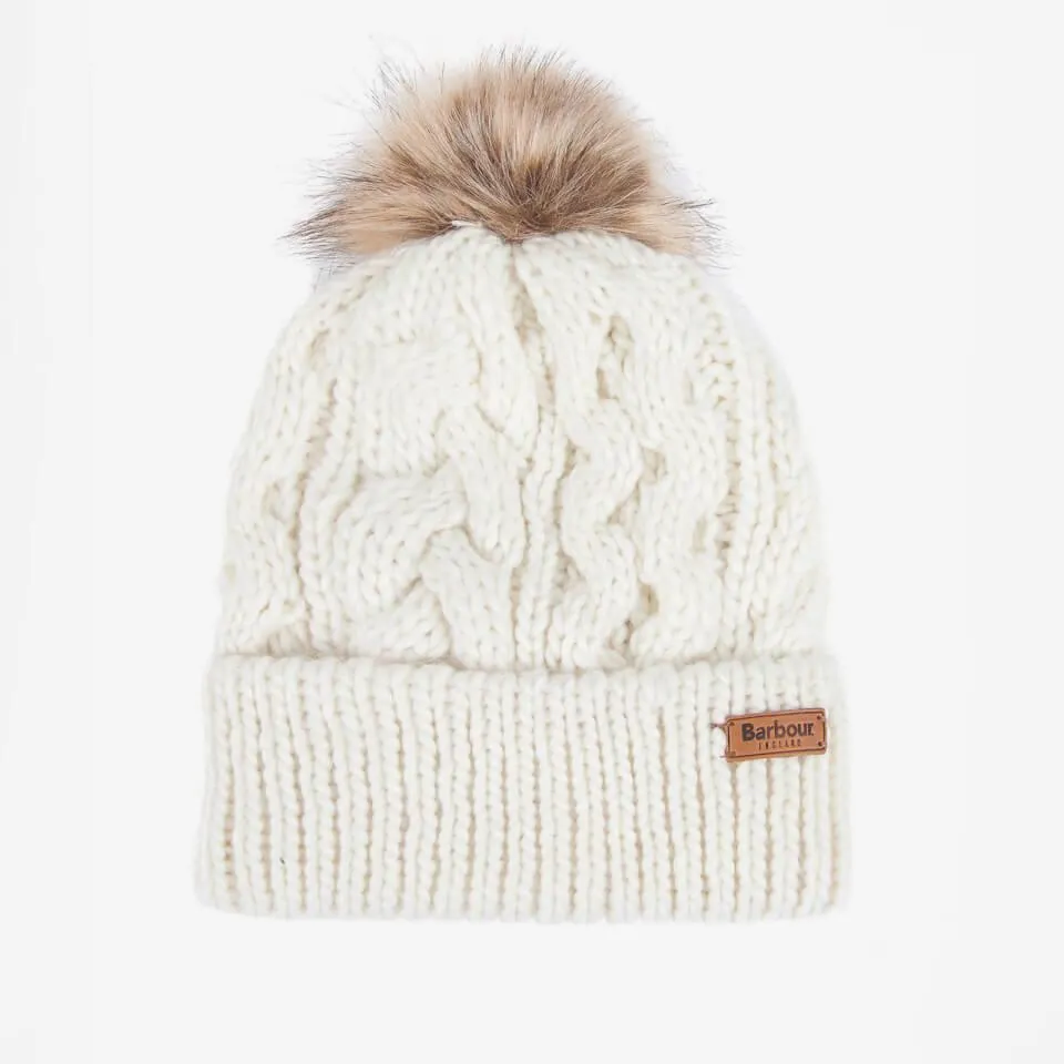 Barbour Women's Penshaw Cable Knit Beanie - Cloud