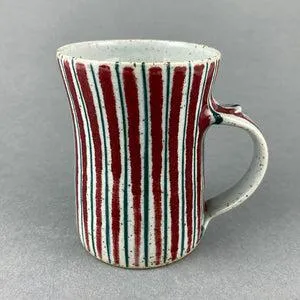 Large Mug - Red Pinstripe