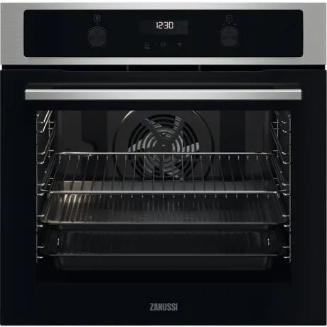 Zanussi ZOPNA7X1 59.4cm Built In Pyrolytic Single Oven - Stainless