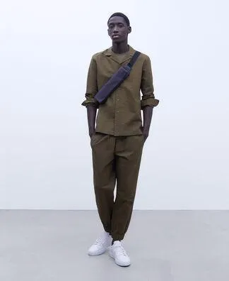 Cotton jogger trousers