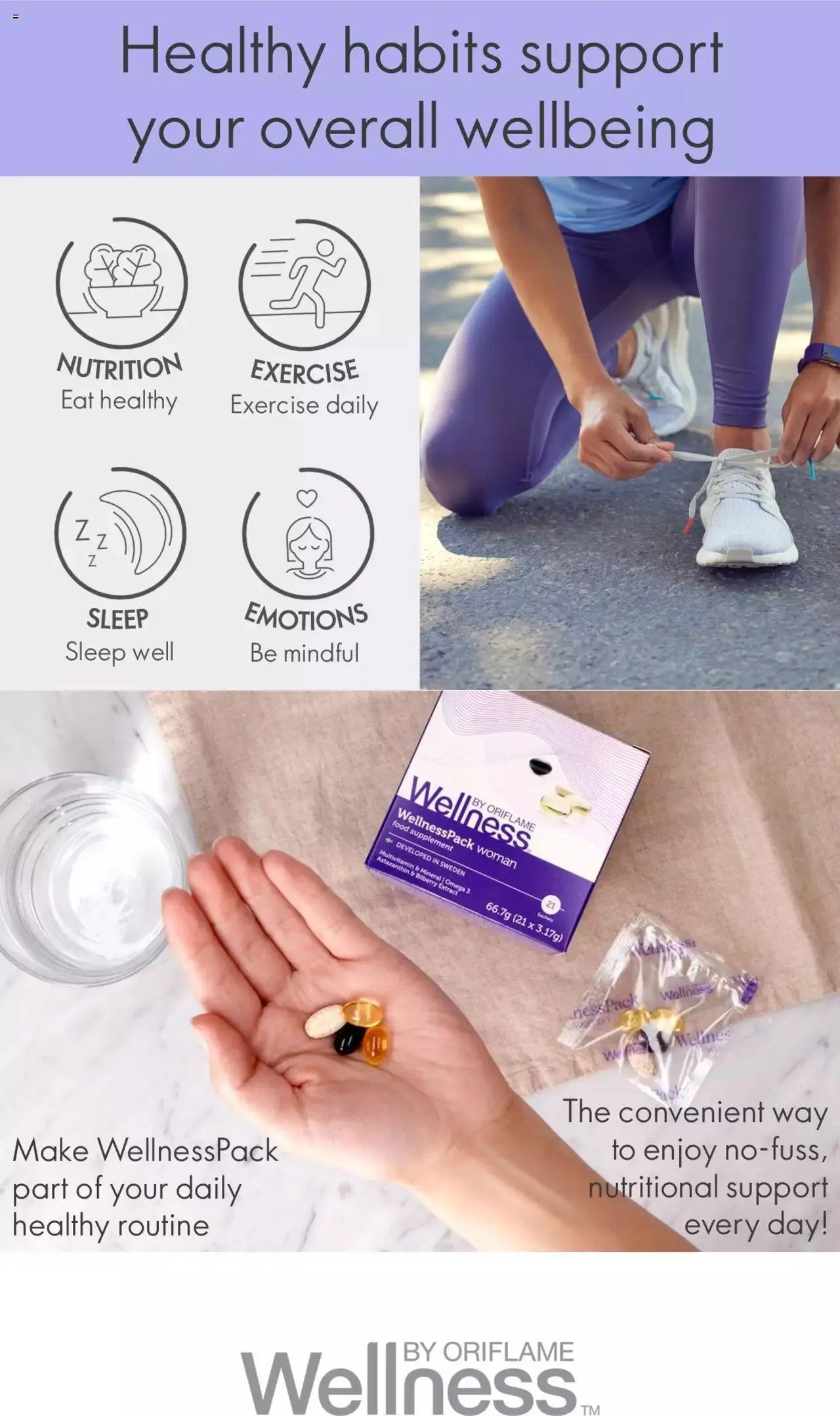 Oriflame - Learn all about WellnessPack from 1 January to 31 December 2023 - Catalogue Page 3