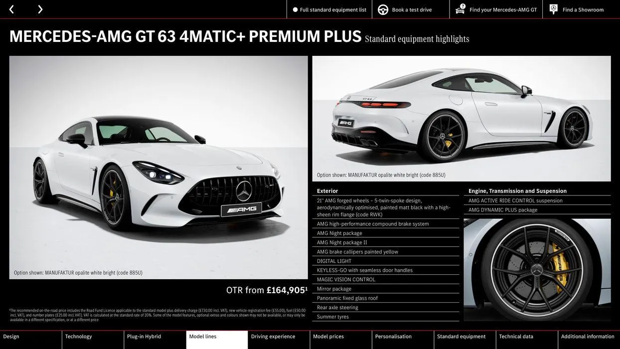 Mercedes-AMG GT Coupé from 10 August to 10 August 2025 - Catalogue Page 22