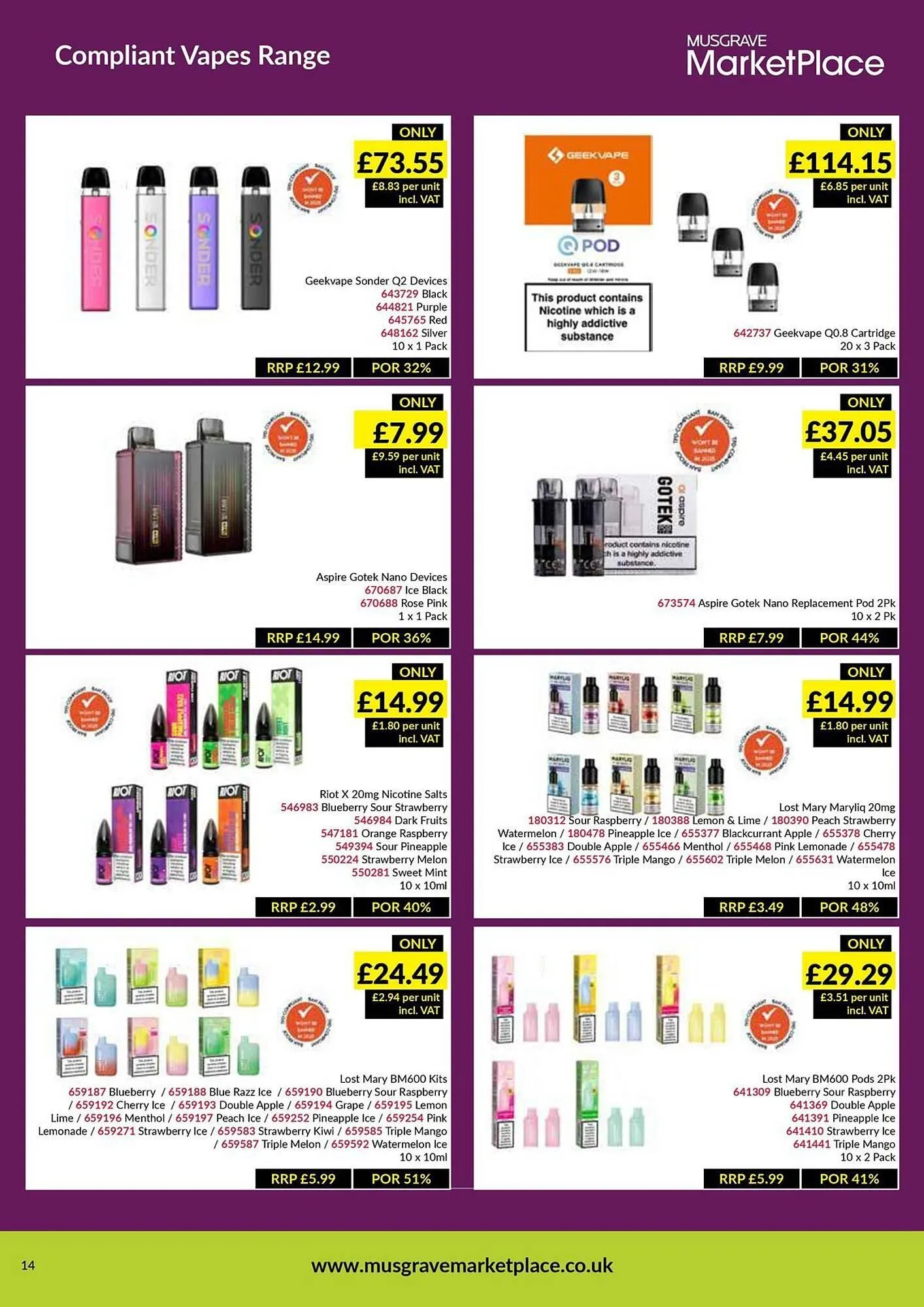 Musgrave MarketPlace leaflet from 12 May to 1 June 2025 - Catalogue Page 14
