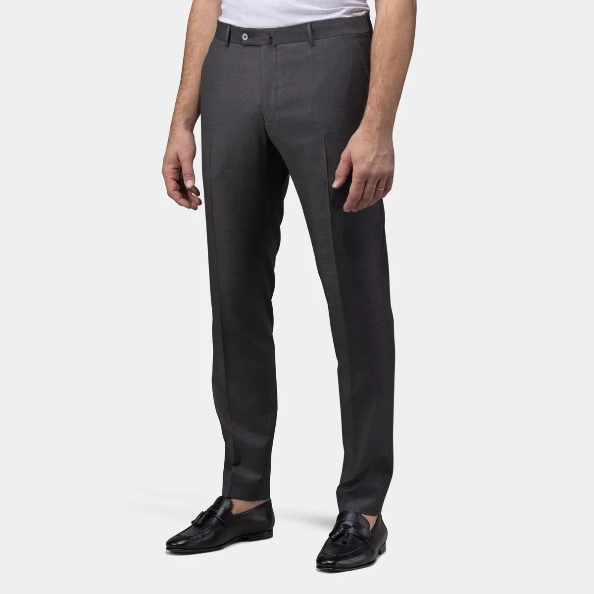 Charcoal gray suit pants