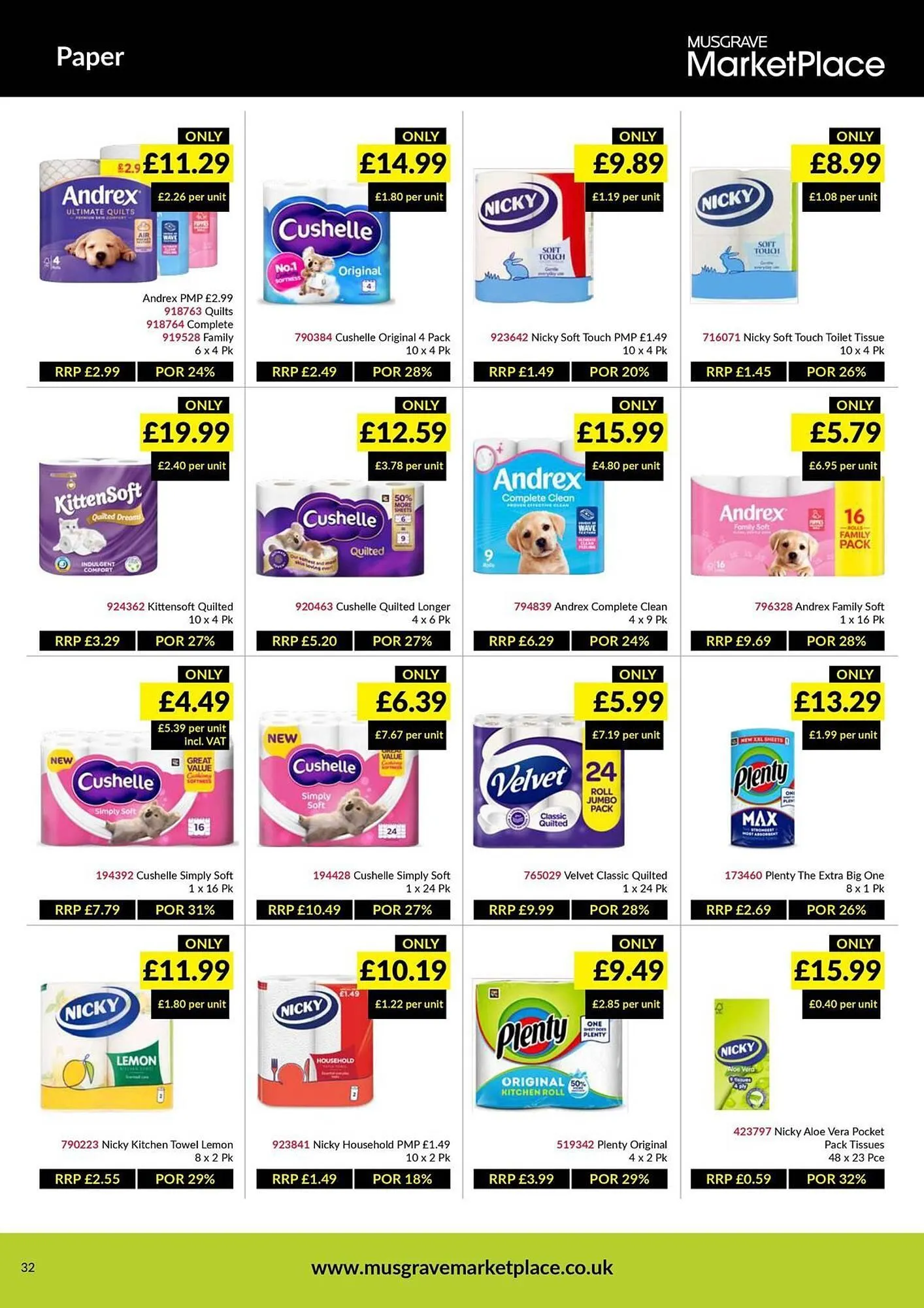 Musgrave MarketPlace leaflet from 9 March to 29 March 2026 - Catalogue Page 32