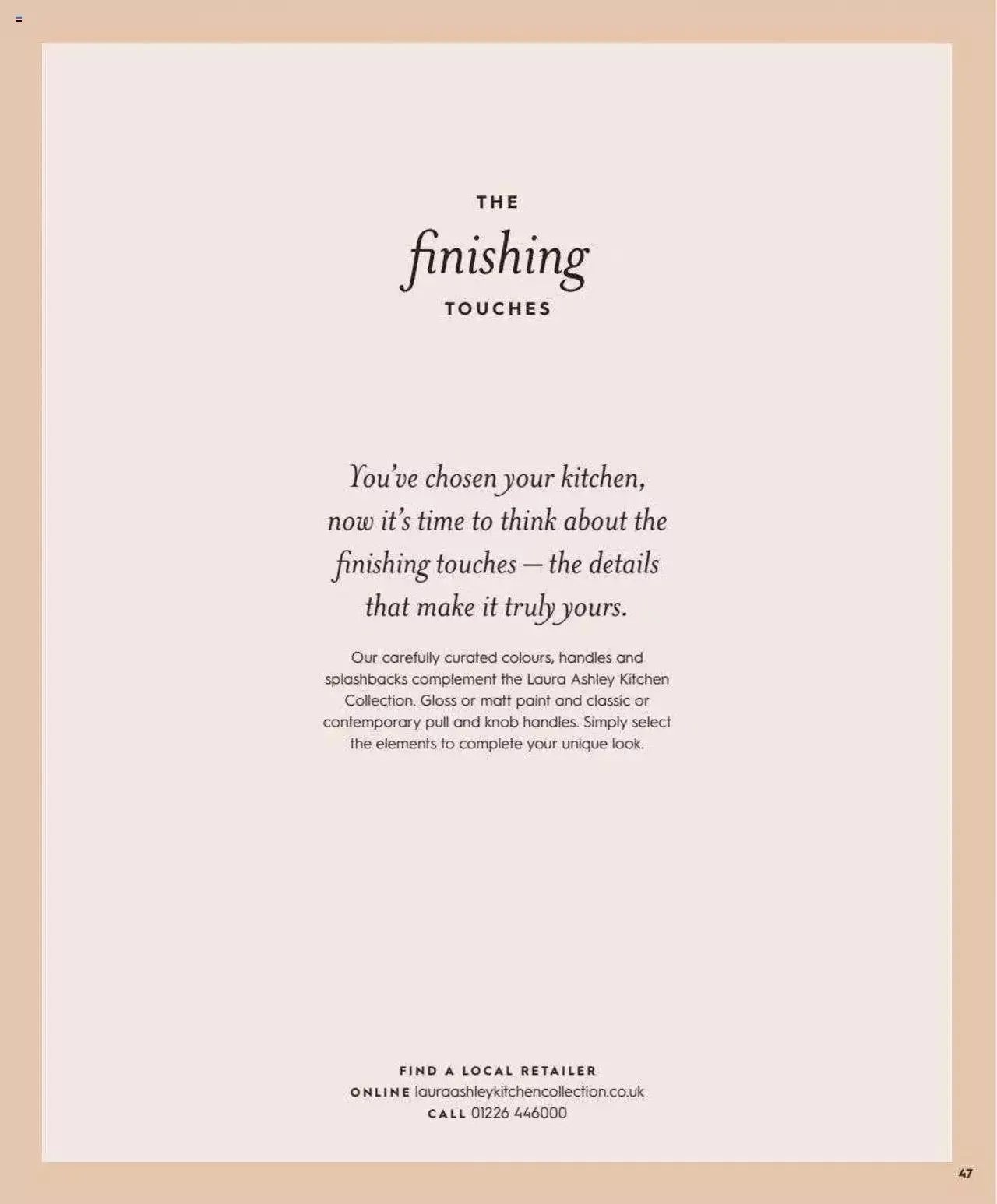 Laura Ashley - Kitchen Collection from 2 September to 18 January 2024 - Catalogue Page 47