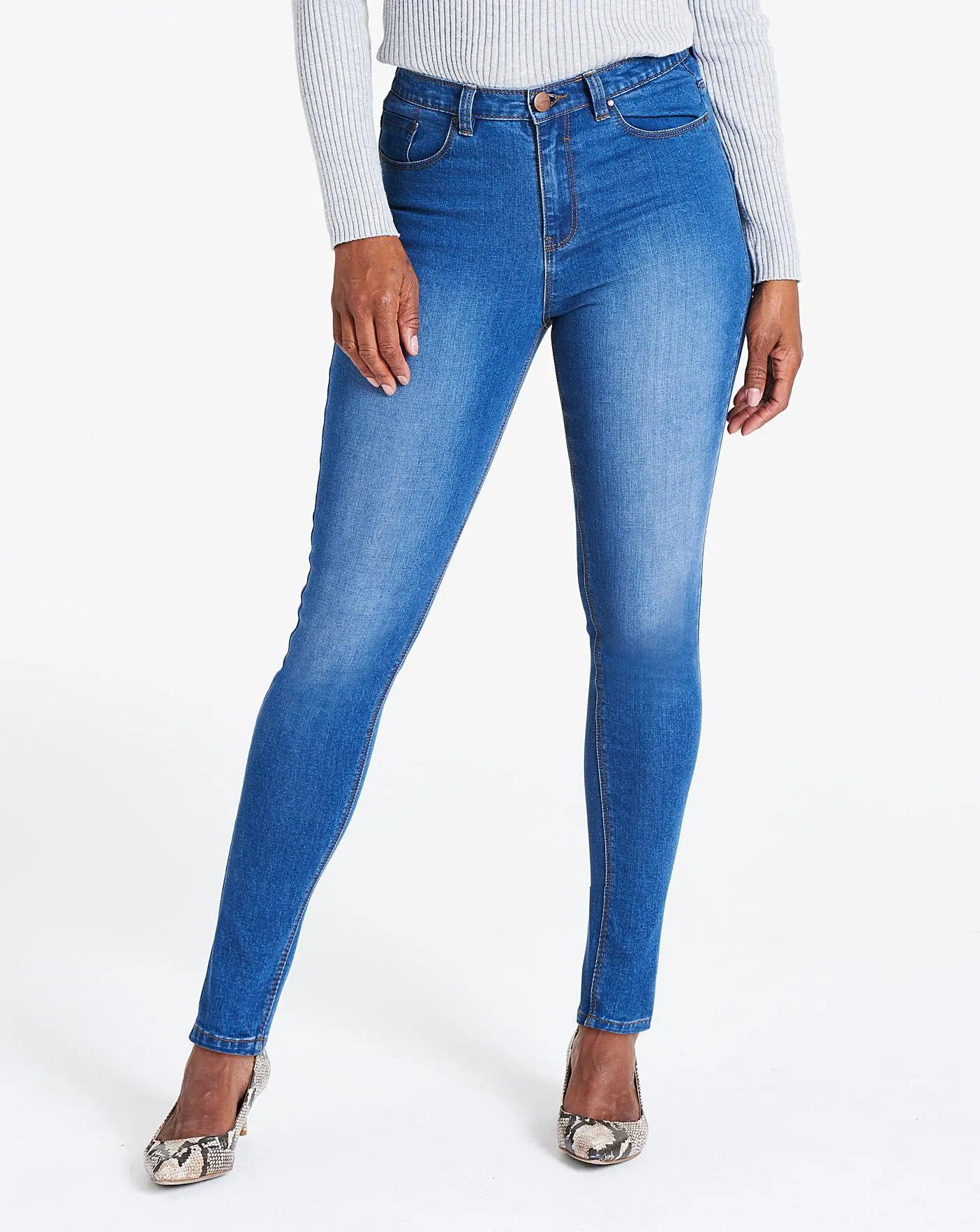 Blue Everyday Skinny Jeans Short Length