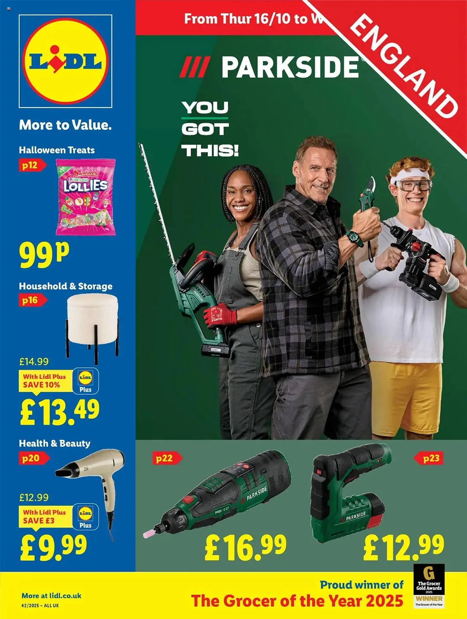 Lidl leaflet from 16 October to 23 October 2025 - Catalogue Page 1