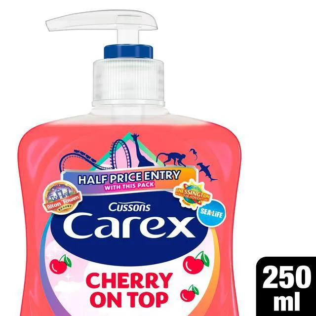 Carex Fun Edition Cherry on Top Antibacterial Hand Wash 250ml