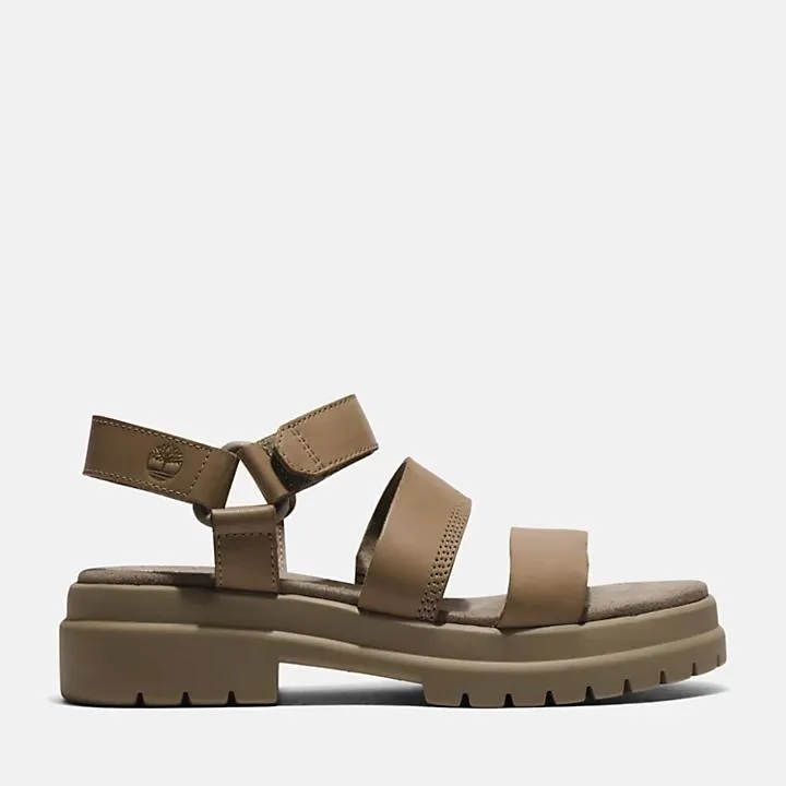 London Vibe Ankle-strap Sandal for Women in Light Brown