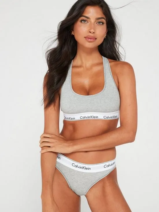 Modern Cotton Brief - Grey