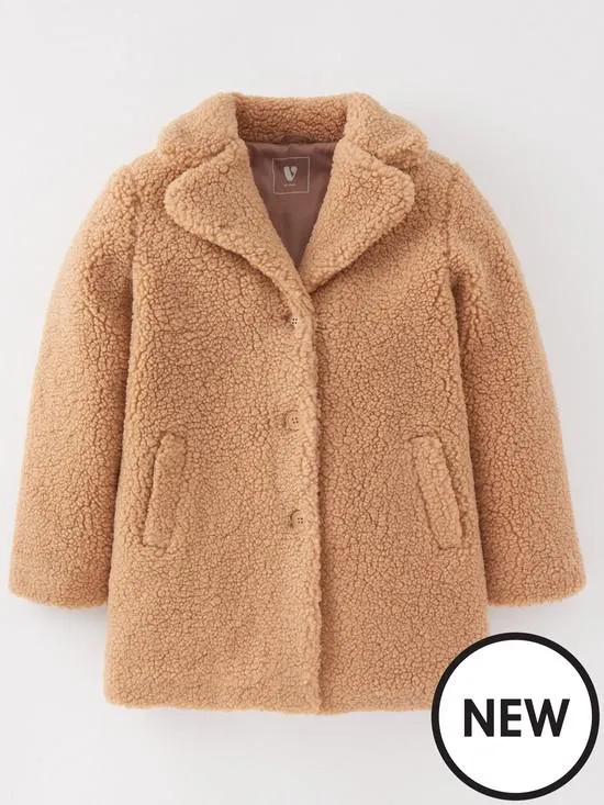 Borg Camel Coat