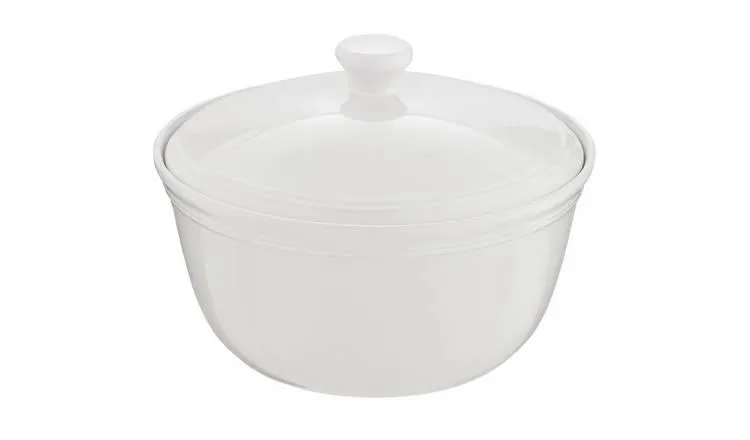 Habitat Stoneware 2.5 Litre Casserole Dish - White