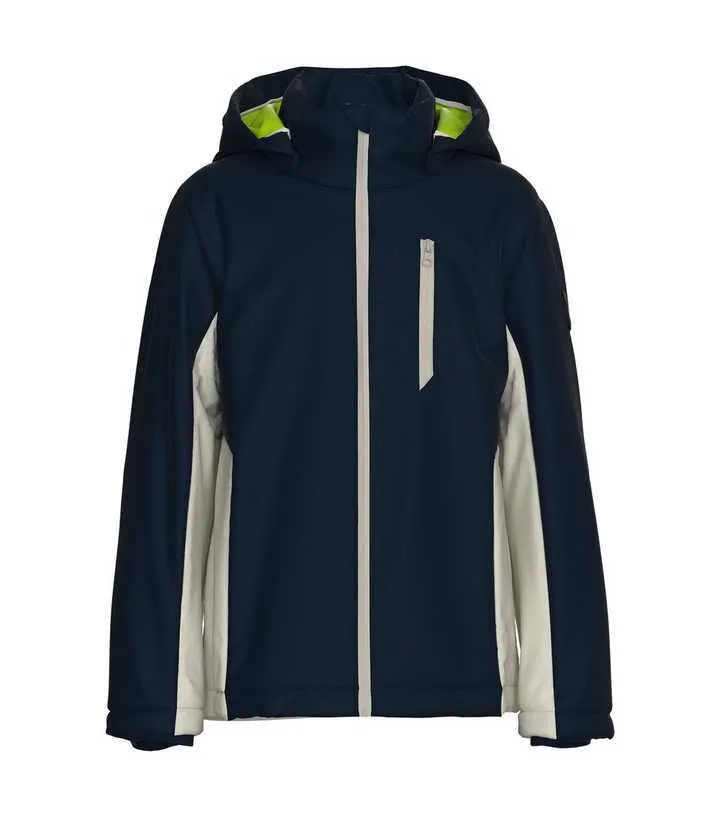 Name It Navy Colour Block Hooded Jacket