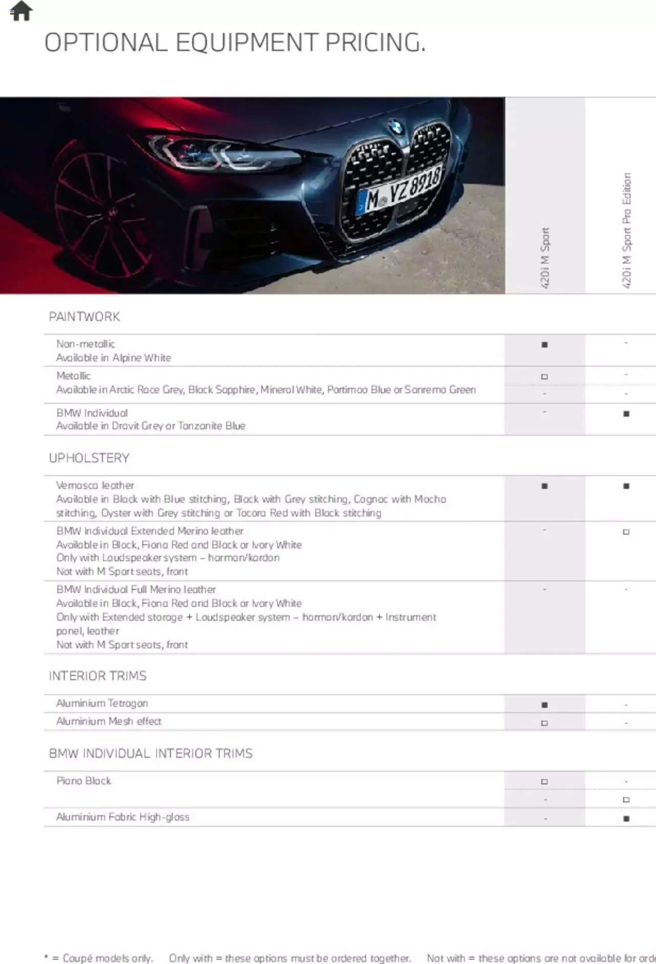 BMW - Coupe & Convertible 2021 from 21 January to 31 December 2023 - Catalogue Page 43