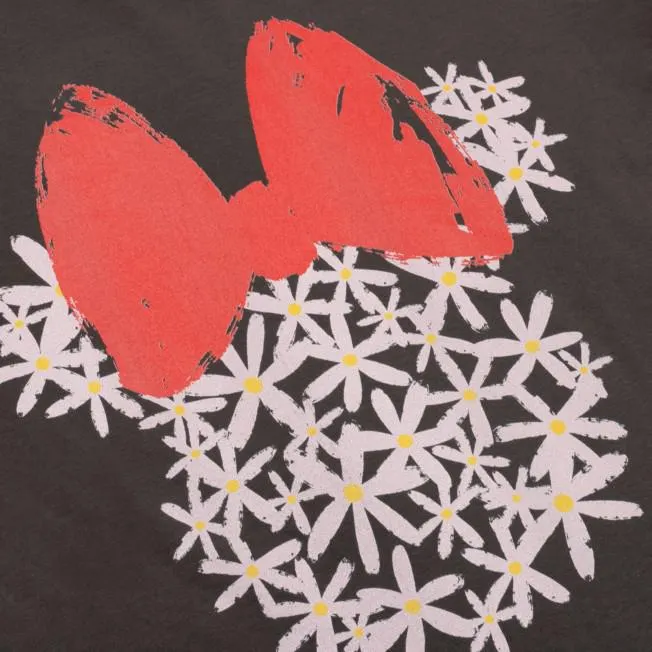 Minnie Mouse Floral Customisable T-Shirt For Kids