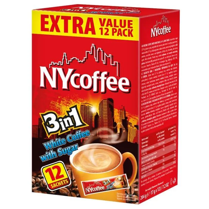 NY Coffee 3 in 1 Mix, 17g (Pack of 12)