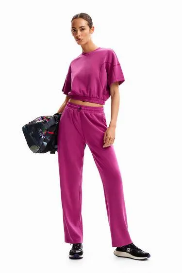 Baggy cropped sport T-shirt