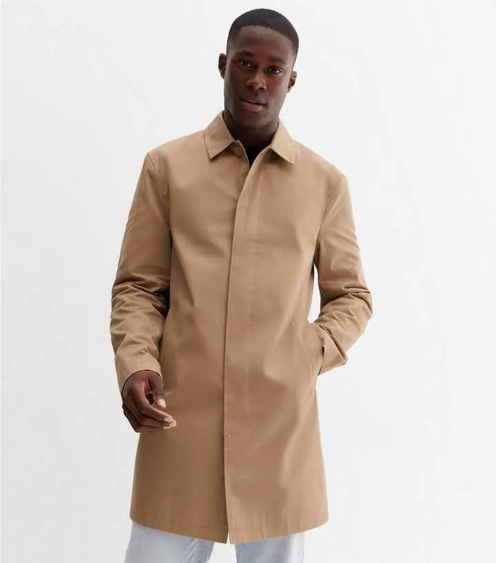 Camel Long Sleeve Collared Anorak