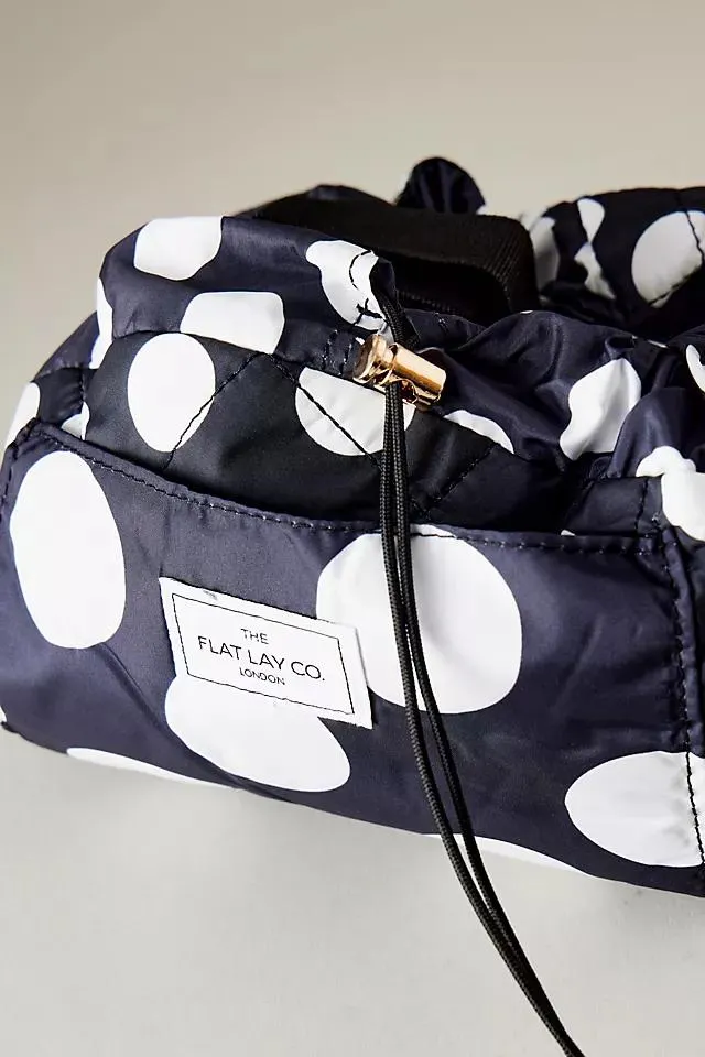 The Flat Lay Co. Flat Lay Polka Dot Makeup Bag
