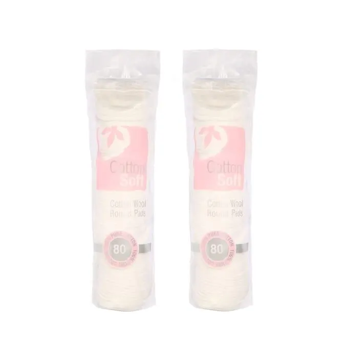 Cotton Soft Cotton Round Pads 80s x2