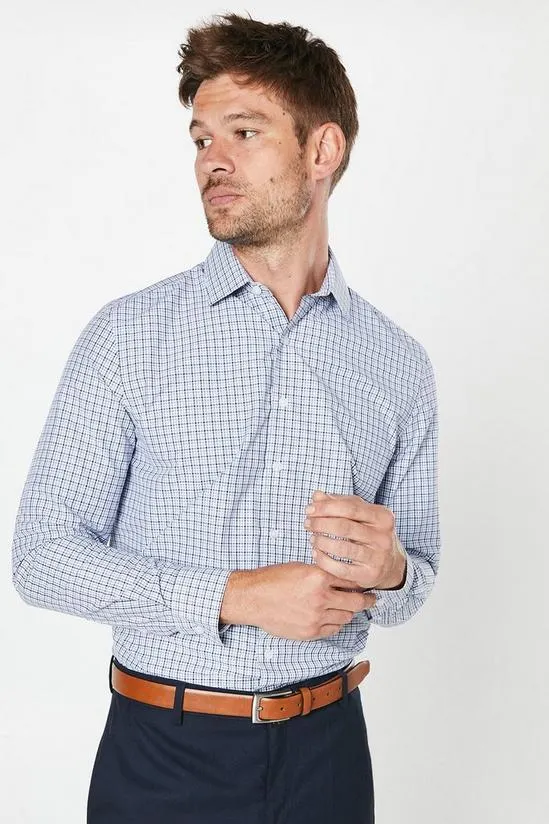 Easy Iron Check Slim Fit Shirt