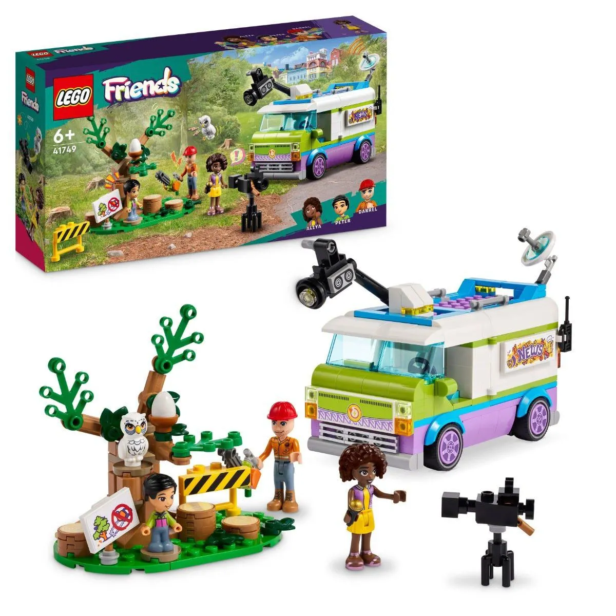LEGO® 41749 Friends Newsroom Van Animal Rescue Toy Playset