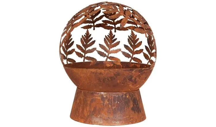 La Hacienda Aged Effect Globe Firepit