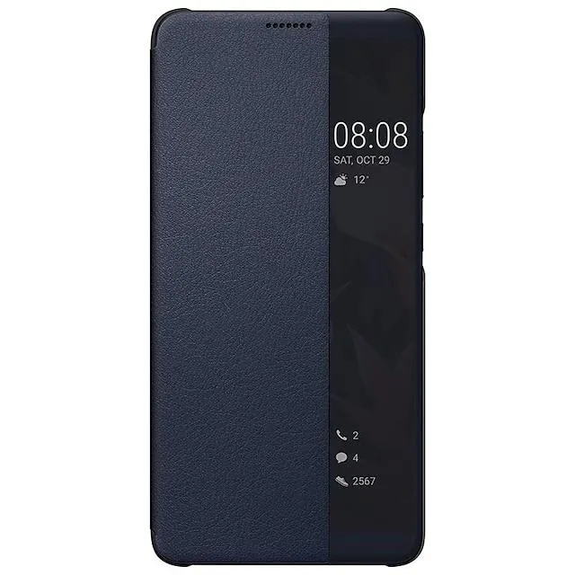 Phone Case For Huawei Mate 10 Pro / Mate 20 Mate 30 Mate 40 Pro / P40 P30 P20 With Windows Flip Translucent Full Body Cases Hard PU Leather Luxury Leather Hard PC Window View Smart Clear View Flip