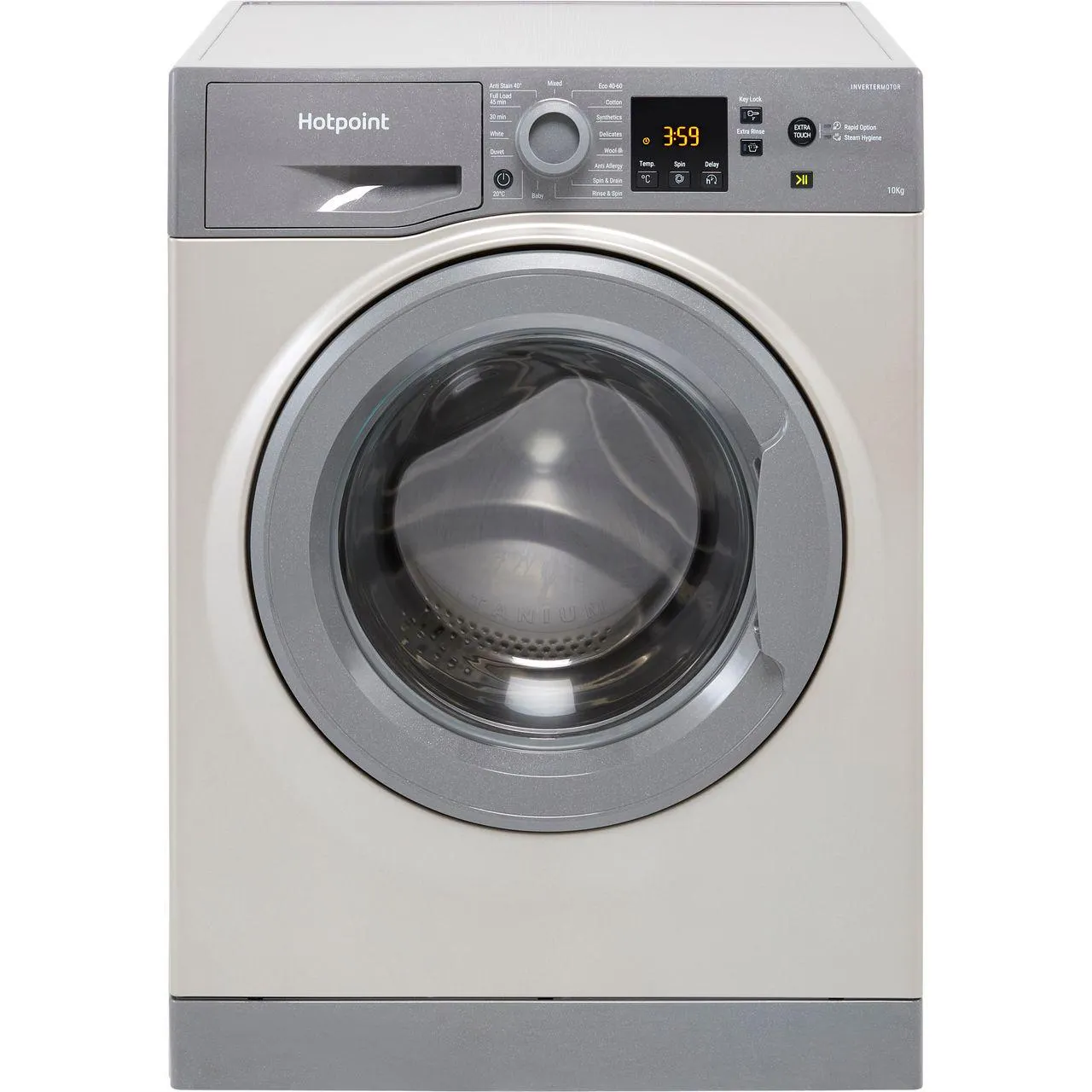 Hotpoint NSWM1045CGGUKN 10kg Washing Machine with 1400 rpm - Graphite - B Rated