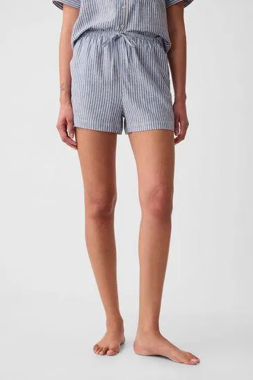 Linen-Blend Pyjama Shorts