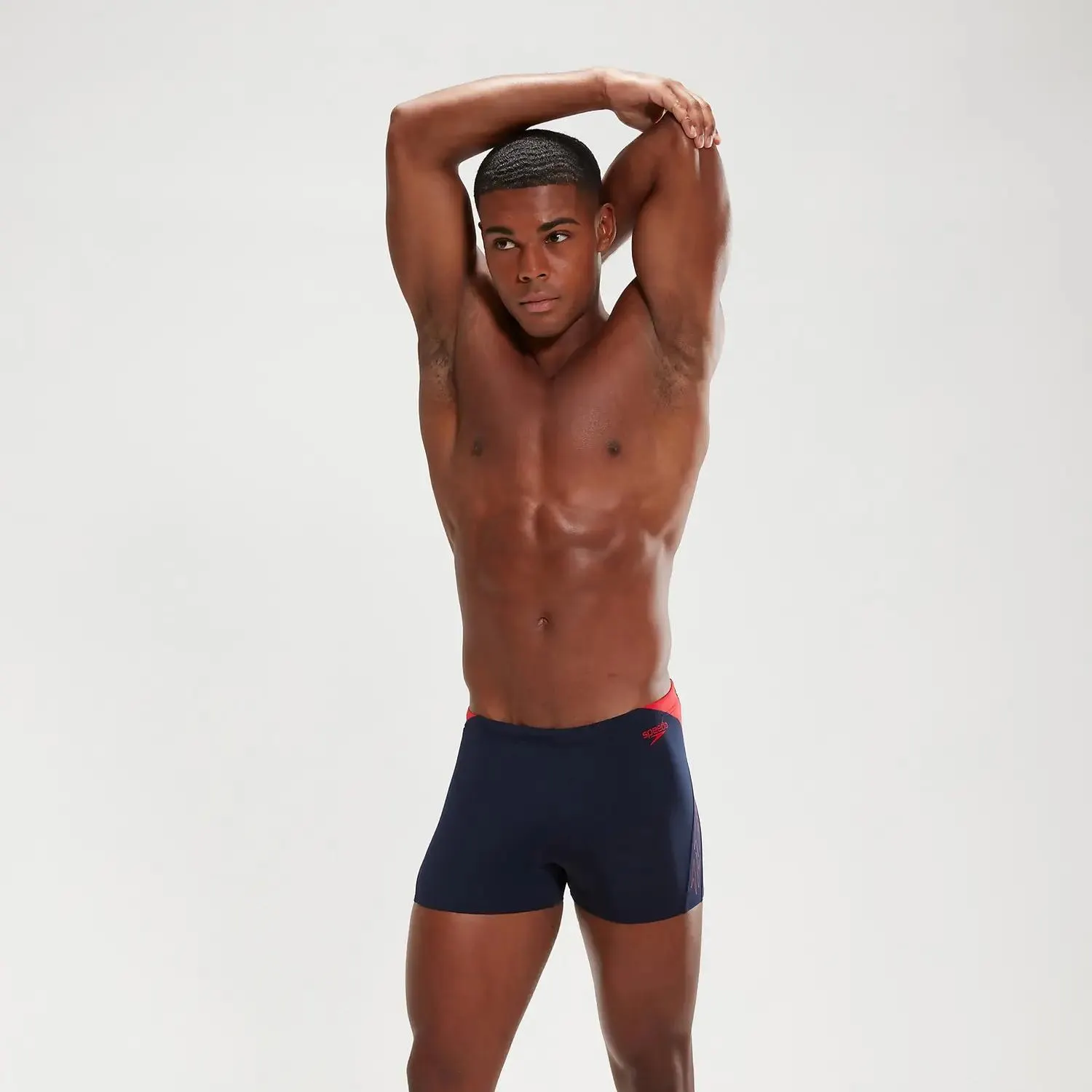 Men's Hyper Boom Splice Aquashorts Navy/Red