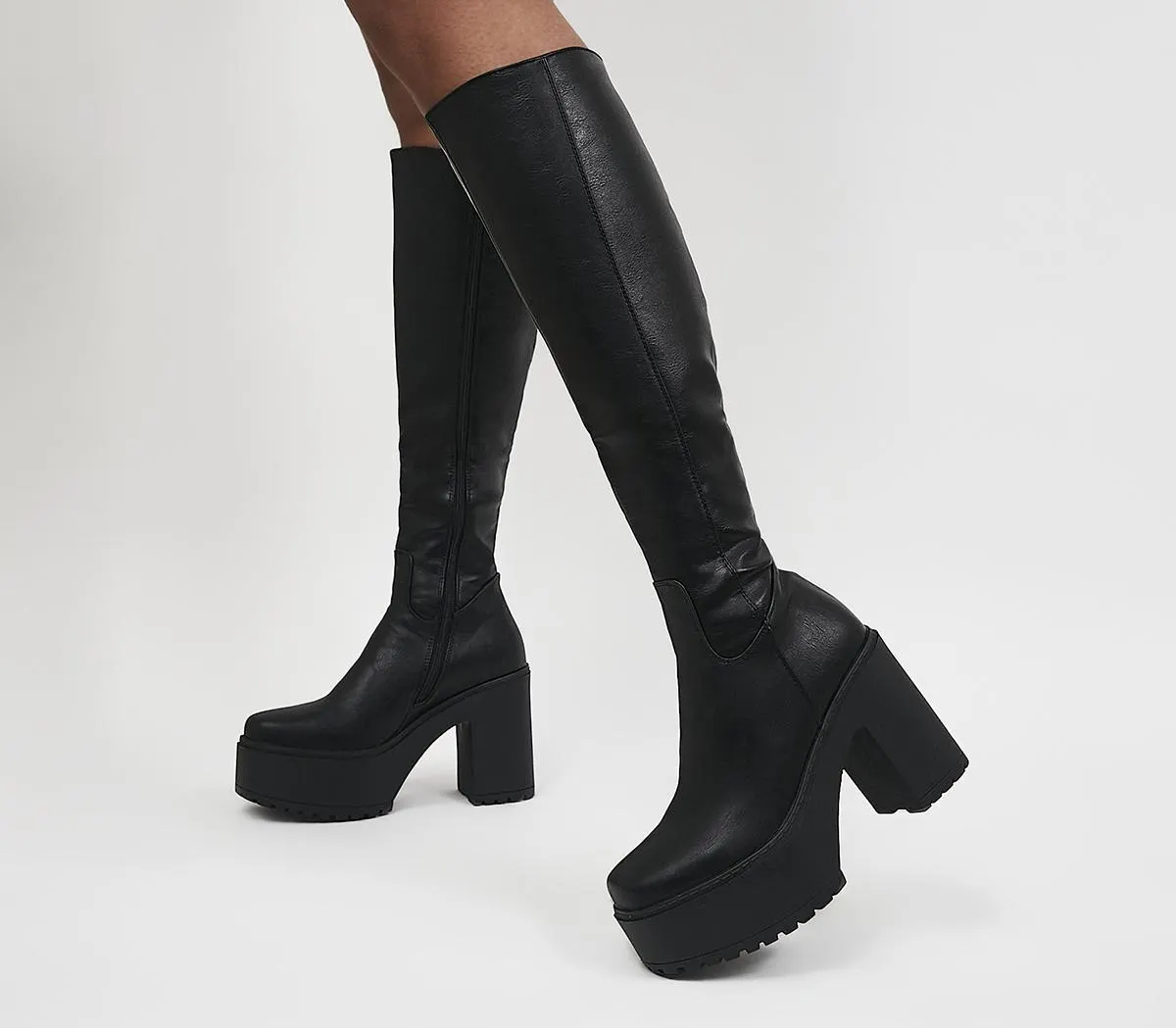 Platform Knee High Boots