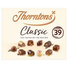 Thorntons Classic Collection Of Milk, Dark & White Chocolate 449G