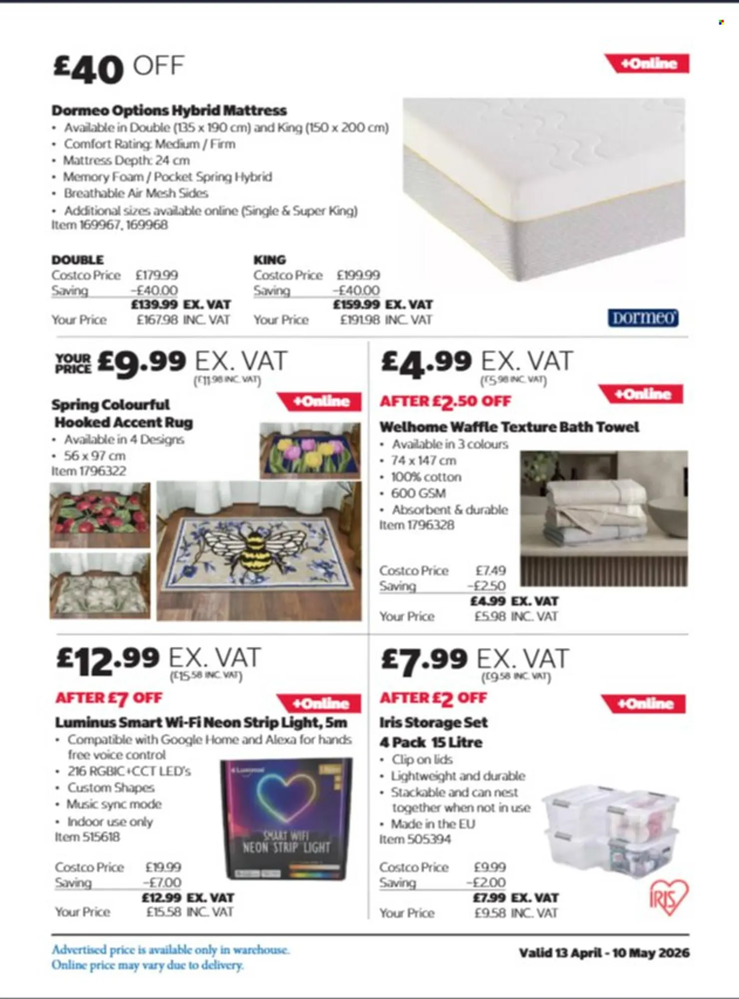 Costco leaflet from 13 April to 10 May 2026 - Catalogue Page 9