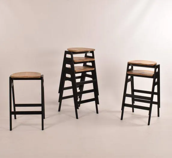 Stacking Bar Stool in BKCM Oak