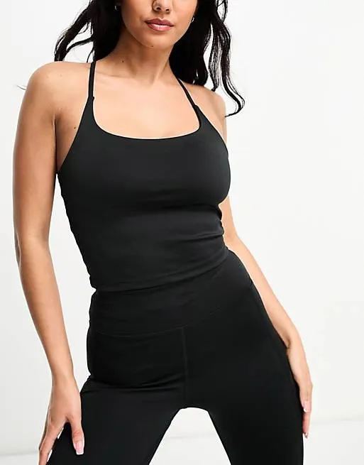 ASOS 4505 icon yoga cami crop top with inner bra