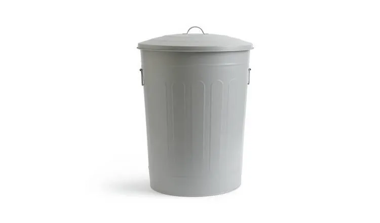Habitat 49 Litre Trash Can Waste Bin - Grey