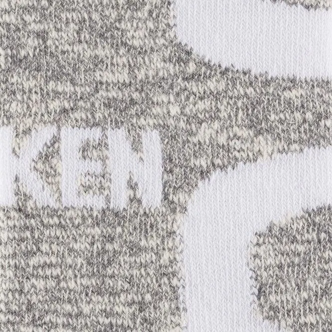 Birkenstock Cotton Slub Logo Socks, Grey Melange