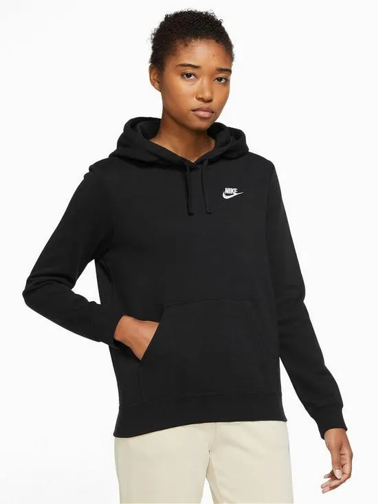 NSW Club Fleece Overhead Hoodie - Black/White
