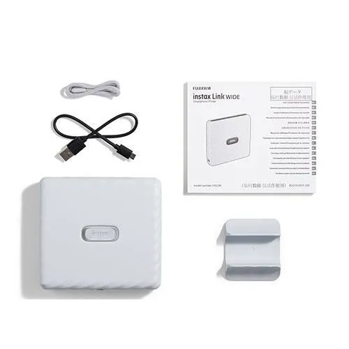 instax Link Wide Printer in Ash White