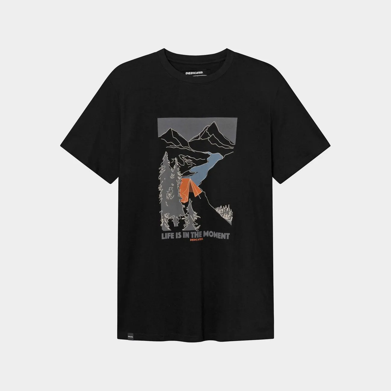 T-shirt Stockholm Camping Moments Black
