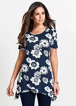 Hanky Hem Floral Tunic